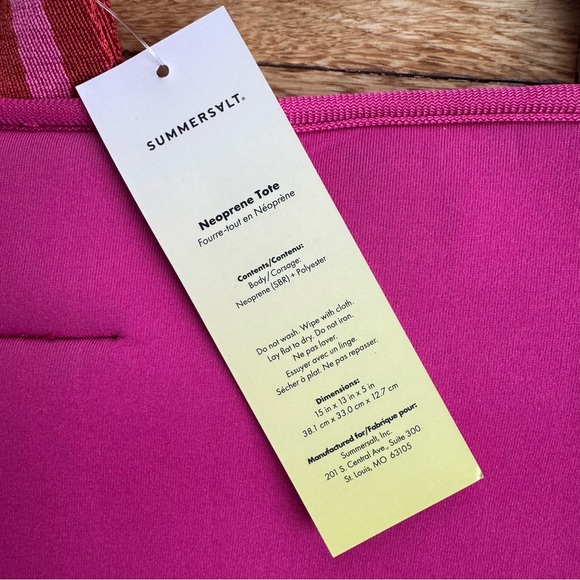 Summersalt 2 Bag pack: Neoprene Pink Hibiscus & Red NWT PLUS Seafoam Green - Picture 4 of 13